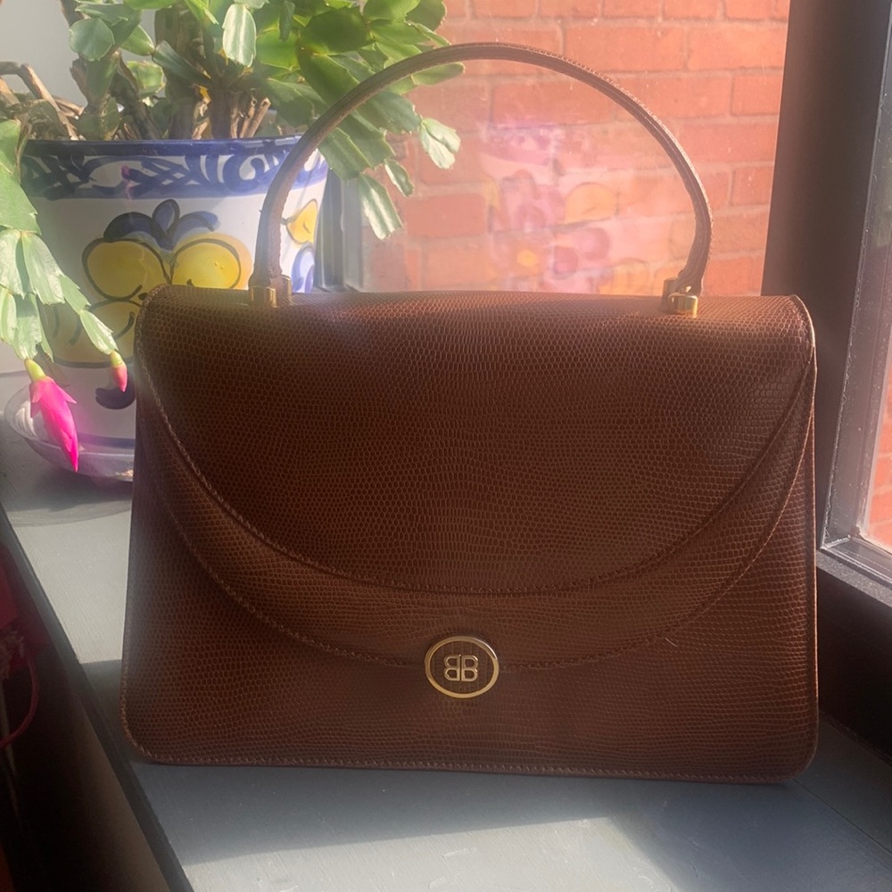 Balenciaga Brown Leather Handbag